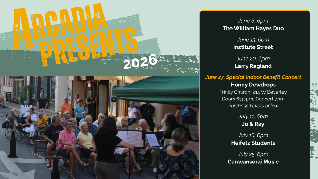 Arcadia Presents 2026 Concert Series