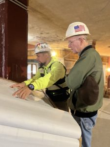 Architect & Project Foreman Review Plans